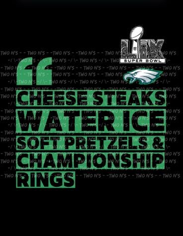 Super Bowl LIX Champion Philadelphia Eagles Tee Long Sleeve Hoodie Cheese Steaks Water Ice Soft Pretzels Championship Rings Go Birds