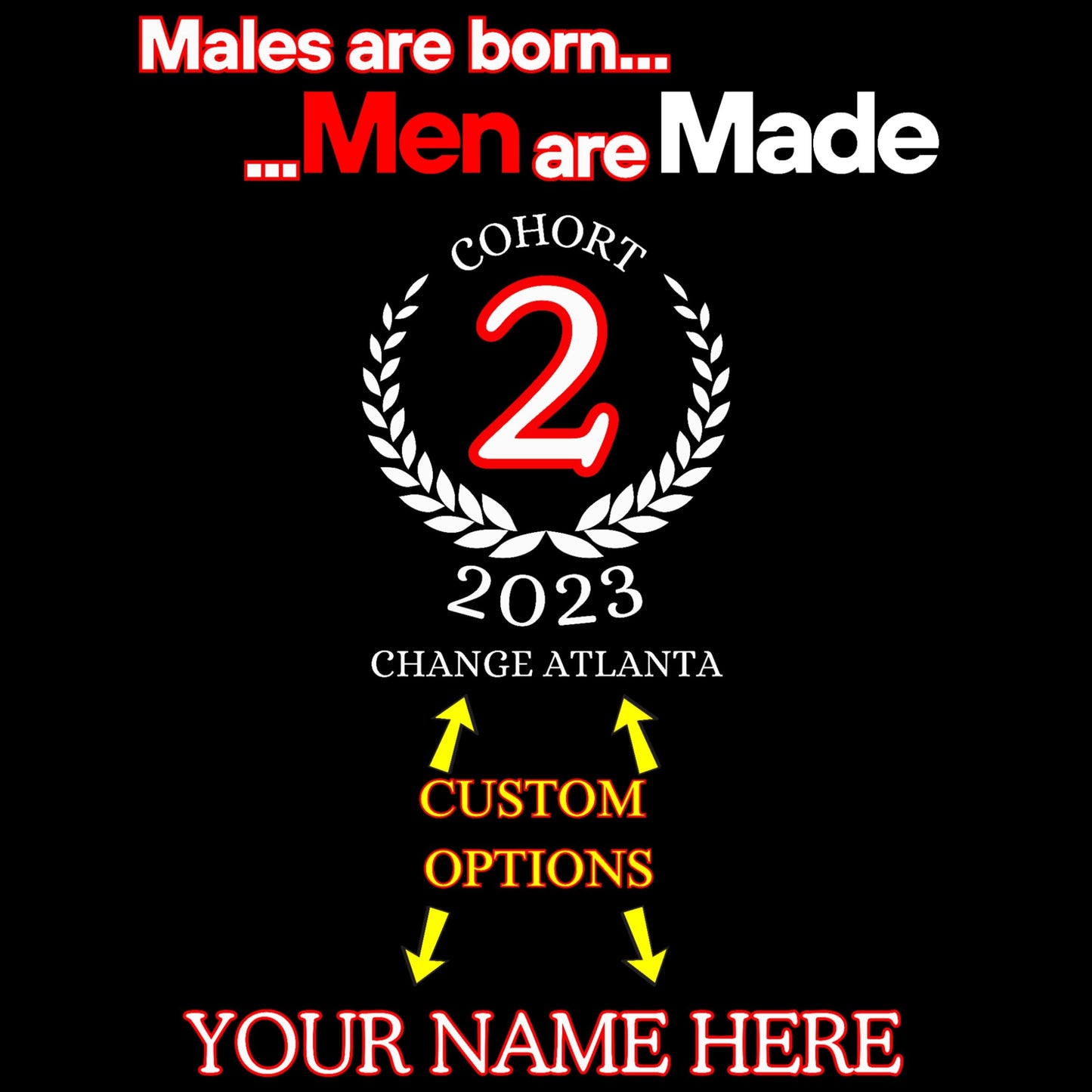 MADE MEN -Organization Order Form- T-shirt , Sweat Shirt, Hoodie (Read Description for complete instructions with additional customization)