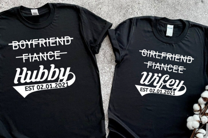 Custom Couples Shirts | Matching His & Hers Tees | Personalized Couple Outfits | Wedding, Anniversary, or Vacation Shirts | 2N’s