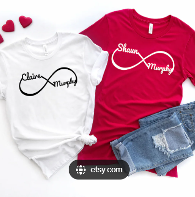 Custom Couples Shirts | Matching His & Hers Tees | Personalized Couple Outfits | Wedding, Anniversary, or Vacation Shirts | 2N’s