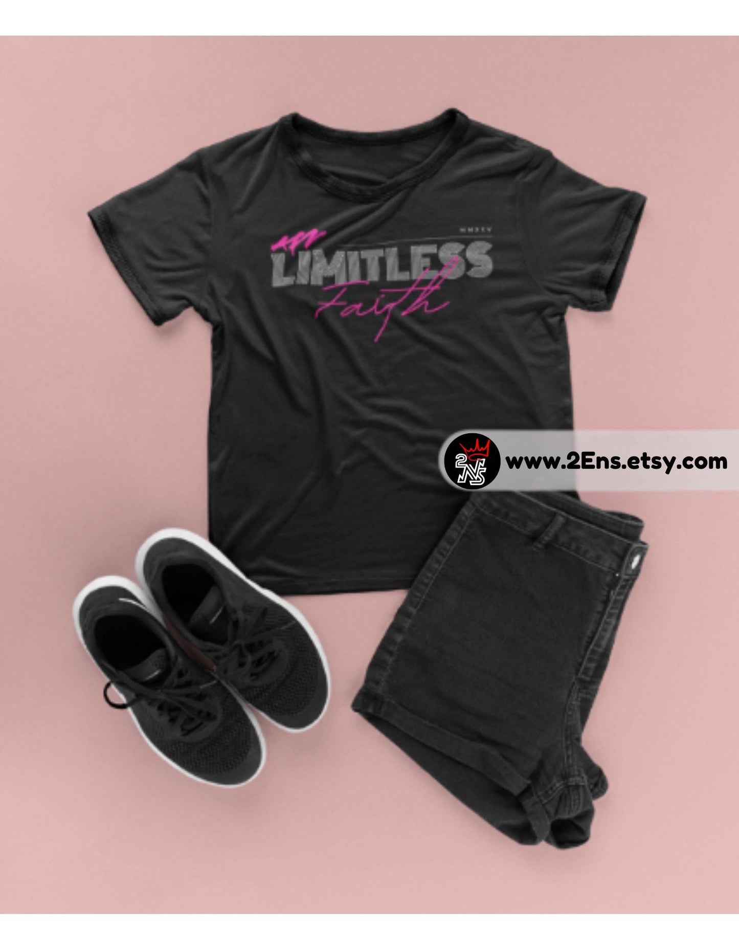 LIMITLESS (Pink) - Faith-Fueled Fashion - Christian Merch - God Merch - Christian Swag - God Swag - Hoodie, sweat shirt, t shirt