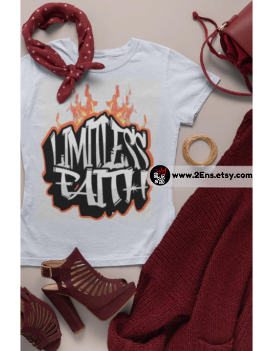 LIMITLESS (Fire) - Faith-Fueled Fashion - Christian Merch - God Merch - Christian Swag - God Swag - Hoodie, sweat shirt, t shirt